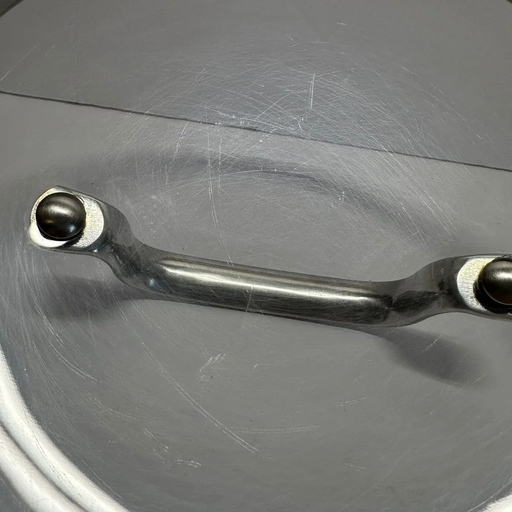 KitchenAid 7 Inch Tempered‎ Glass Replacement Lid Stainless Steel Rim Handle
